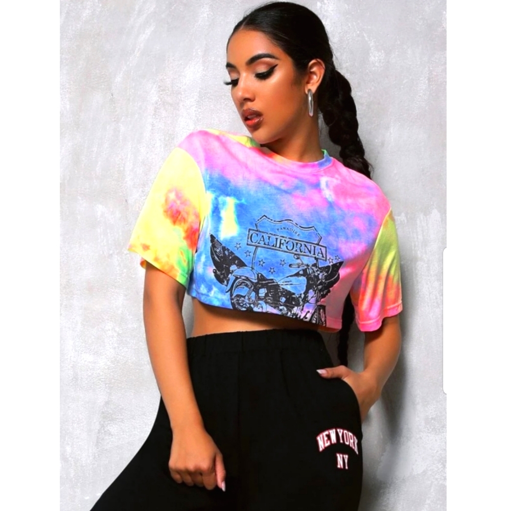 Tie Dye Crop Tee